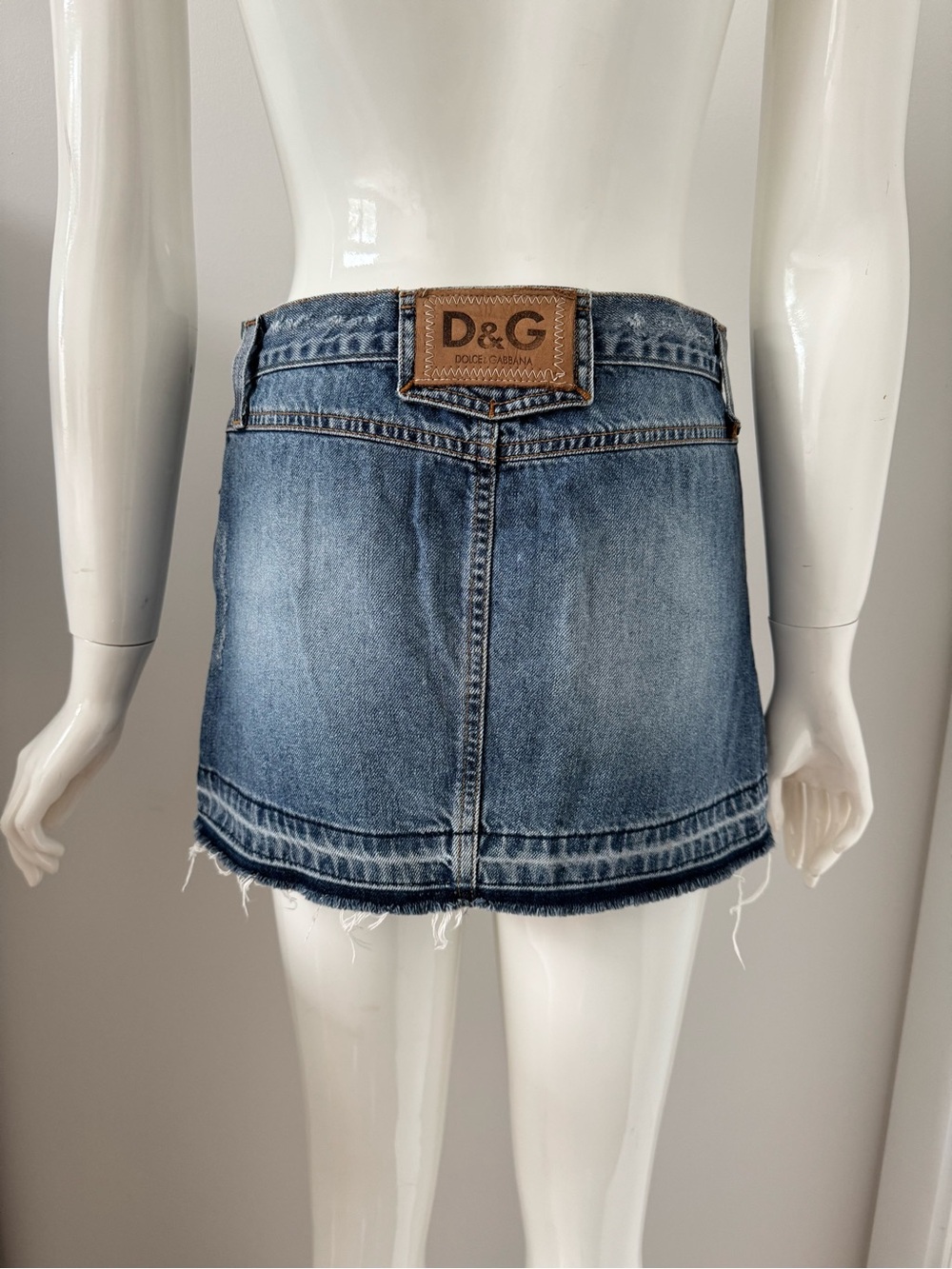 Vintage D&G dolce&gabbana denim mini skirt